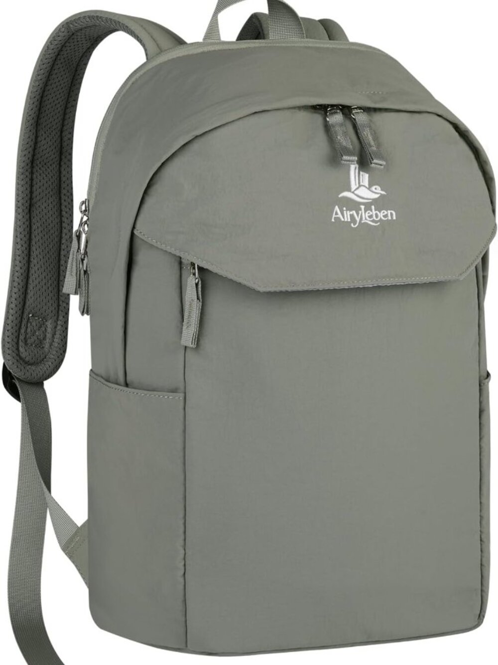 Stylish Sage Green Commuter Backpack for 15.6" Laptops, Unisex Travel Bag